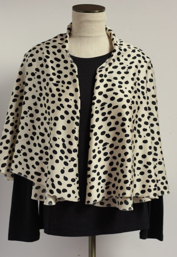 Dalmation black dots on cream vest - Image 7