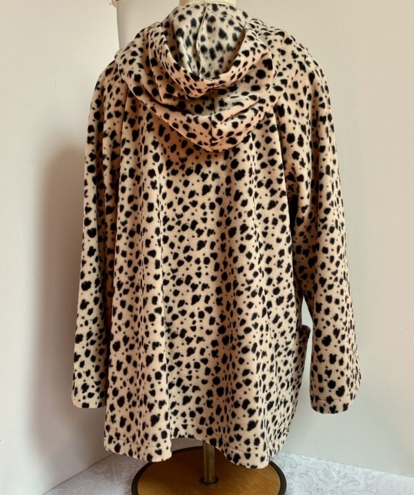 Leopard print fleece coat - Image 2