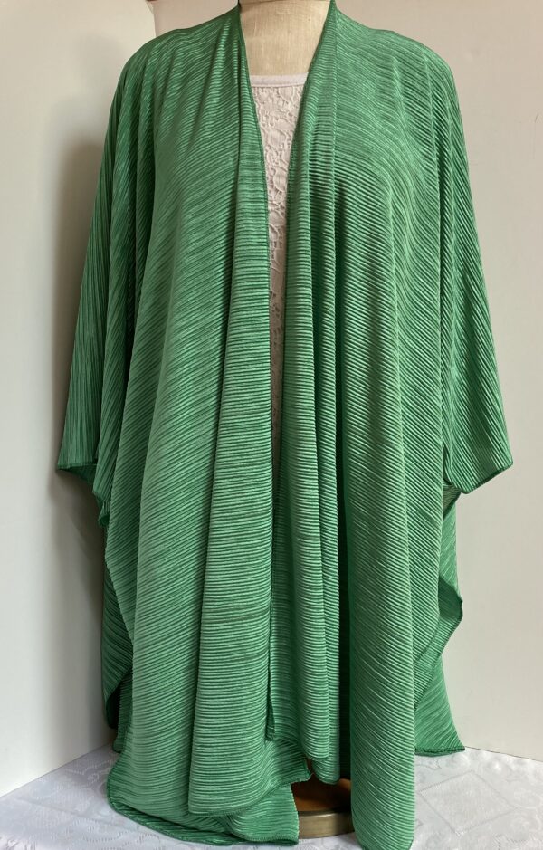 Green ruana poncho